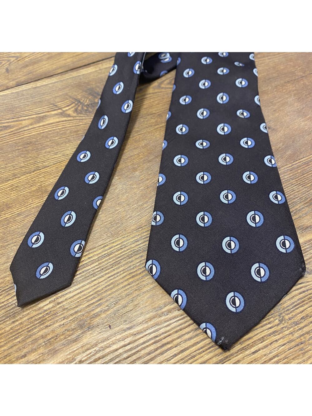 Christian Dior Cravates Mens Business Neck Tie Necktie Brown Silk